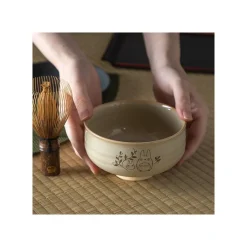 Maison Ghibli Akahada-Yaki Matcha Tea Bowl & Whisk - My Neighbor Totoro Clearance