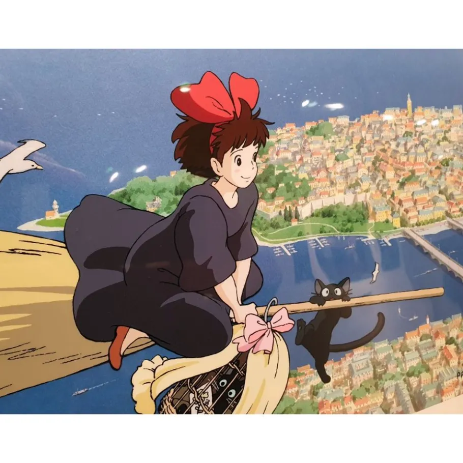 Maison Ghibli Art Cel Kiki Delivers A Gift - Studio Ghibli Hot