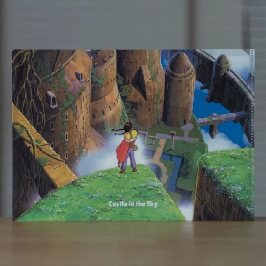 Maison Ghibli A4 Size Clear Folder Sky Garden - Castle In The Sky Clearance