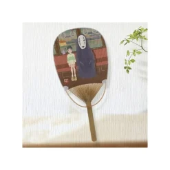 Maison Ghibli Bamboo Fan Chihiro & No Face On The Train - Spirited Away Discount