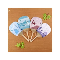 Maison Ghibli Bamboo Fan Chihiro & No Face On The Train - Spirited Away Discount