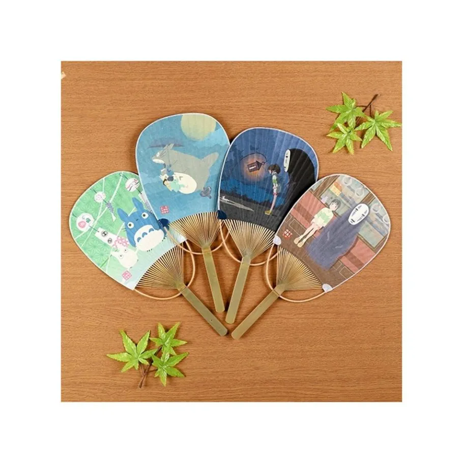 Maison Ghibli Bamboo Fan Chihiro & No Face - Spirited Away Hot