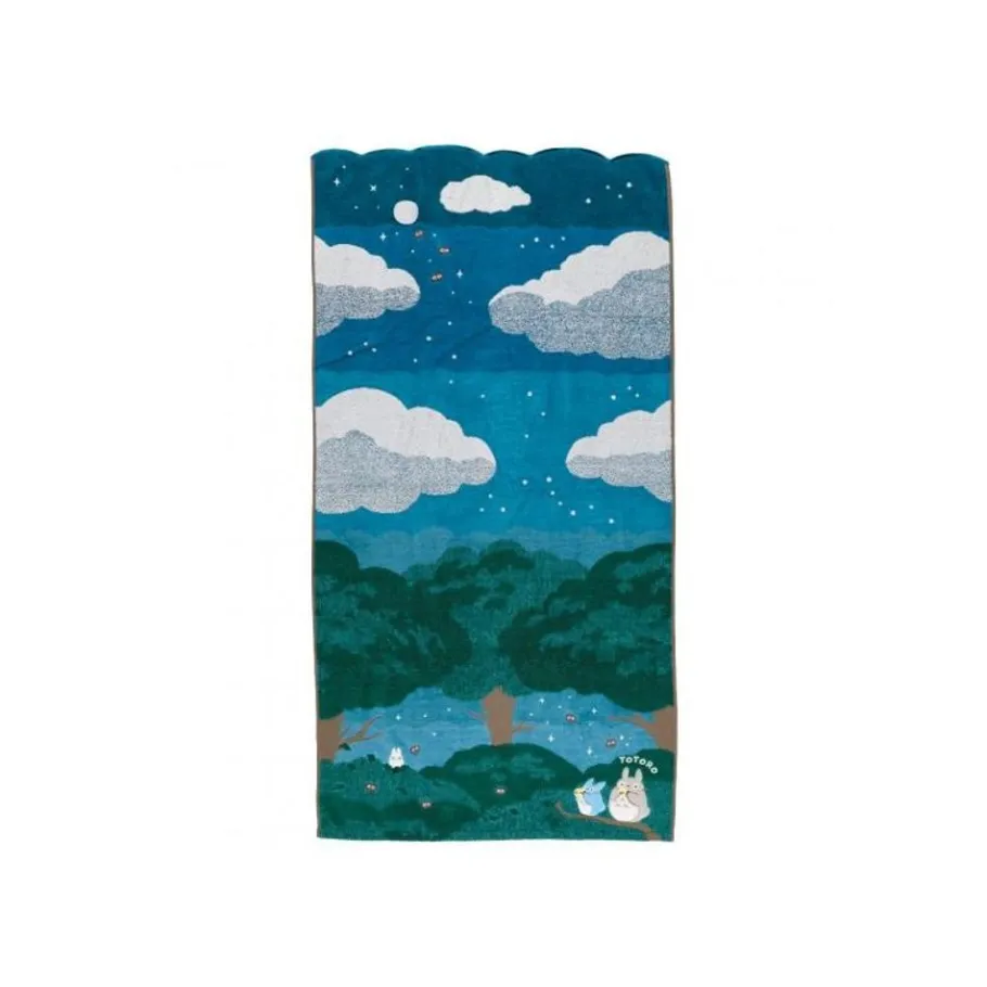 Maison Ghibli Bath Towel Under The Moon 60 X 120 Cm - My Neighbor Totoro Sale