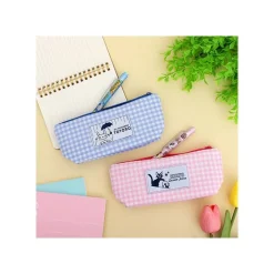 Maison Ghibli Blue Checkered Pencil Case - My Neighbor Totoro New