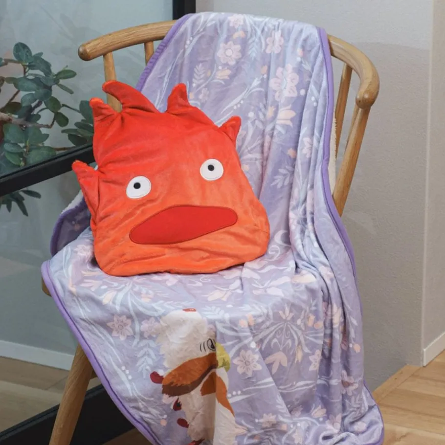 Maison Ghibli Calcifer Rolled Blanket - Howl'S Moving Castle Hot