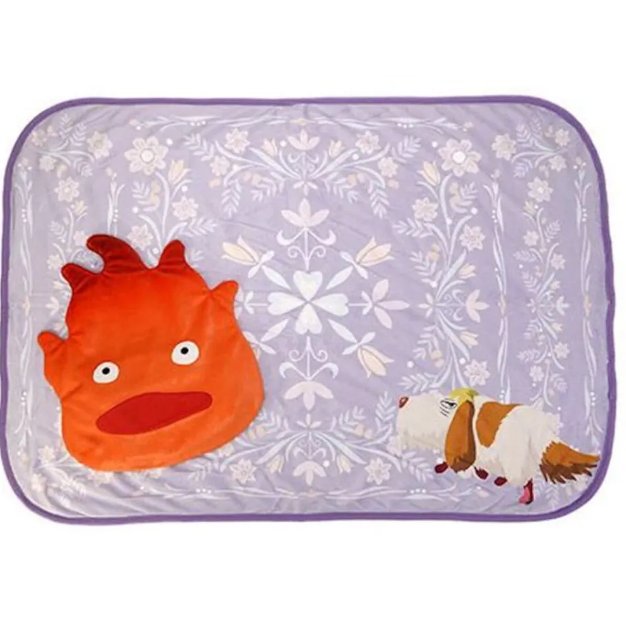 Maison Ghibli Calcifer Rolled Blanket - Howl'S Moving Castle Hot