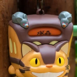 Maison Ghibli Catbus Destination Kurukuru Keyring - My Neighbour Totoro New