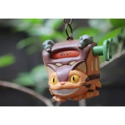 Maison Ghibli Catbus Destination Kurukuru Keyring - My Neighbour Totoro New