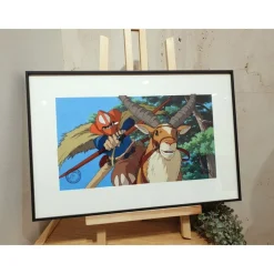 Maison Ghibli Cel Art Ashitaka Goes To Battle - Studio Ghibli Clearance