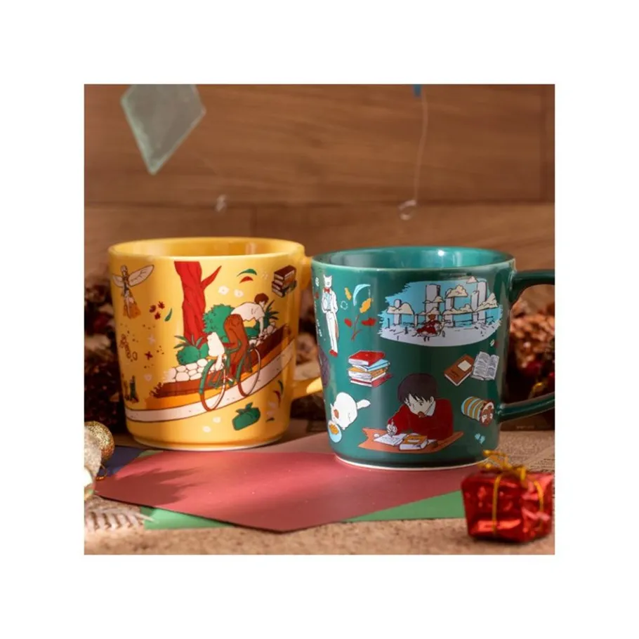 Maison Ghibli Ceramic Cup Chasing The Cat - Whisper Of The Heart New