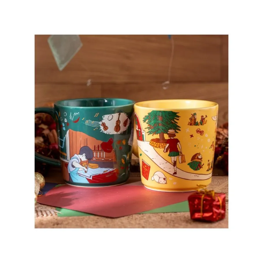 Maison Ghibli Ceramic Cup Chasing The Cat - Whisper Of The Heart New