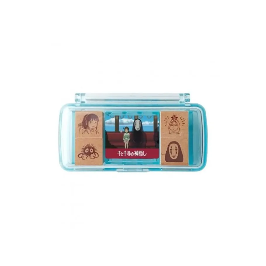 Maison Ghibli Chihiro Takes The Train Mini Stamp Set Blue - Spirited Away Clearance