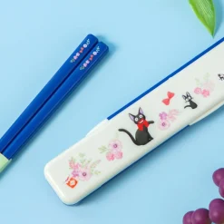 Maison Ghibli Chopsticks Box Set 18Cm Jiji Flower Garland - Kiki'S Delivery Service Outlet