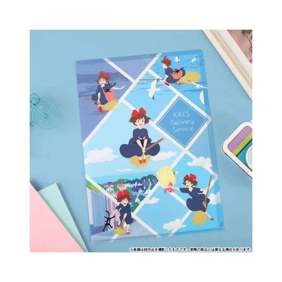 Maison Ghibli Clear File A4 Flying Kiki - Kiki'S Delivery Service New
