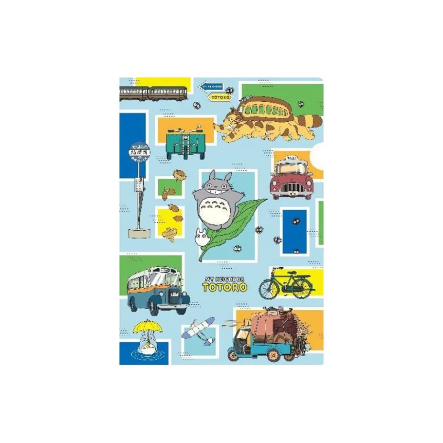 Maison Ghibli Clear File A4 Vehicles - My Neighbor Totoro Discount