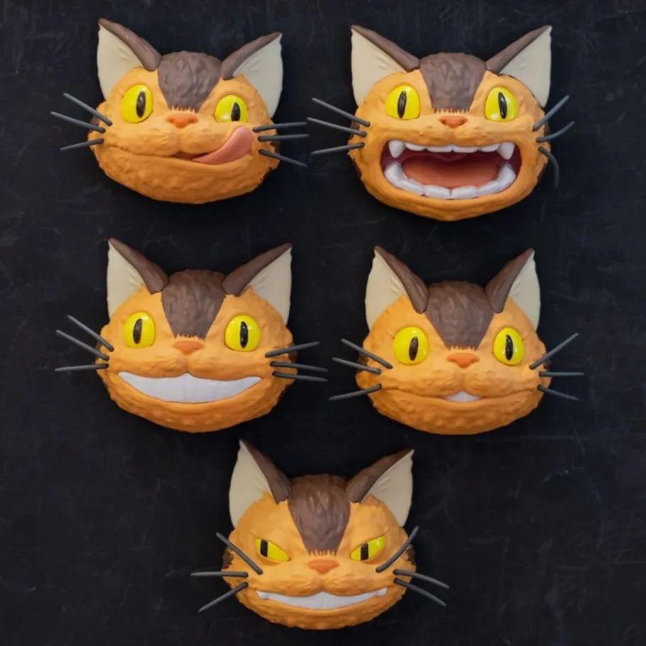 Maison Ghibli Collection Catbus Faces Assorted 6 Magnets - My Neighbor Totoro Hot