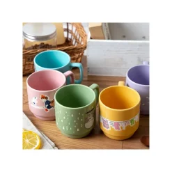 Maison Ghibli Coloful Embossed Mug Kiki Chihiro & Haku - Spirited Away