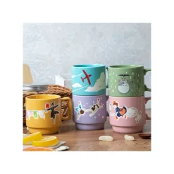 Maison Ghibli Coloful Embossed Mug Kiki Chihiro & Haku - Spirited Away