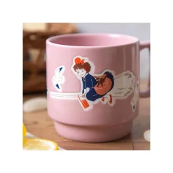 Maison Ghibli Coloful Embossed Mug Kiki On Her Broom - Kiki'S Delivery Service Best