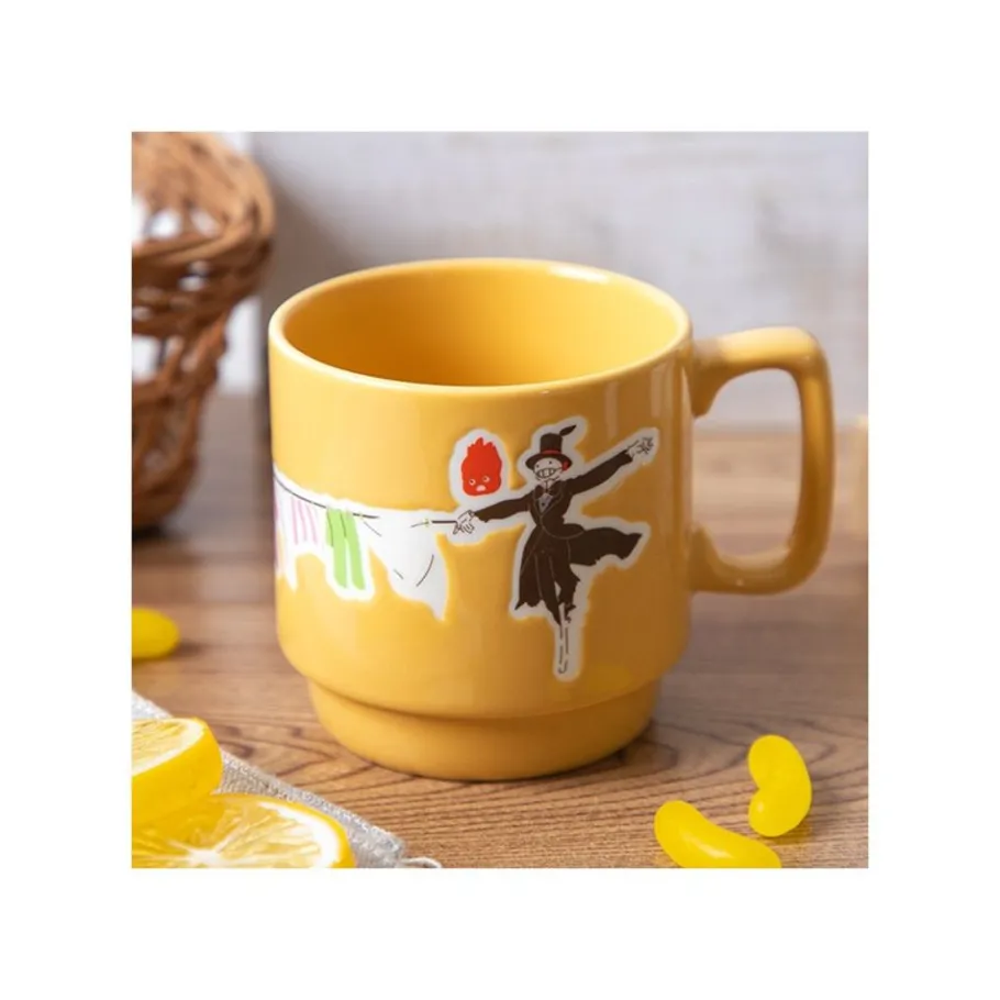 Maison Ghibli Coloful Embossed Mug Laundry Day - Howl'S Moving Castle Hot