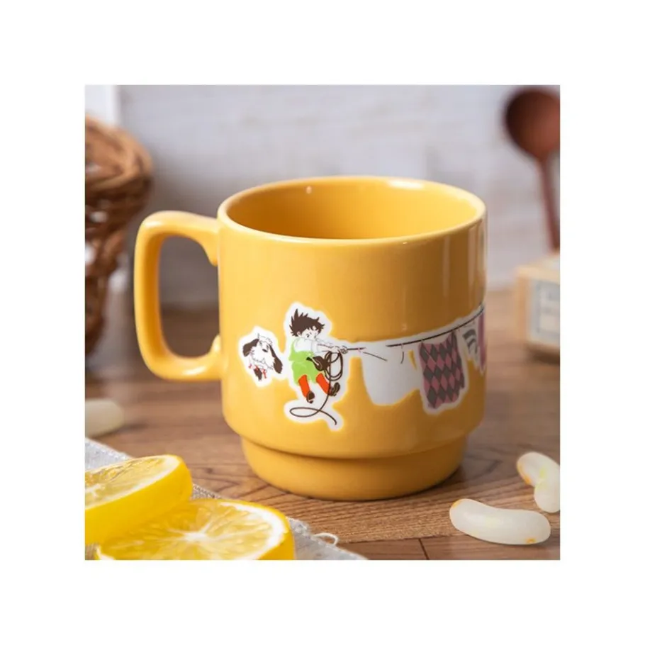 Maison Ghibli Coloful Embossed Mug Laundry Day - Howl'S Moving Castle Hot