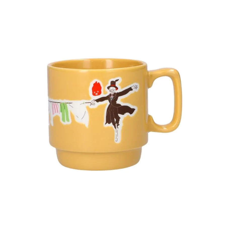 Maison Ghibli Coloful Embossed Mug Laundry Day - Howl'S Moving Castle Hot