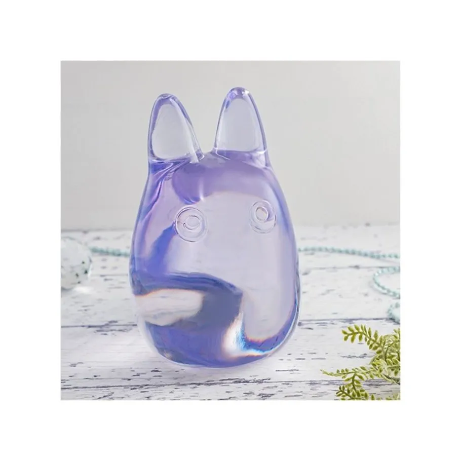 Maison Ghibli Crystal Figurine Transparent Small Totoro Purple - My Neighbor Totoro Outlet