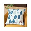 Maison Ghibli Cushion Big Totoro Blue & Green Leaves 45X45 Cm - My Neighbour Totoro Discount