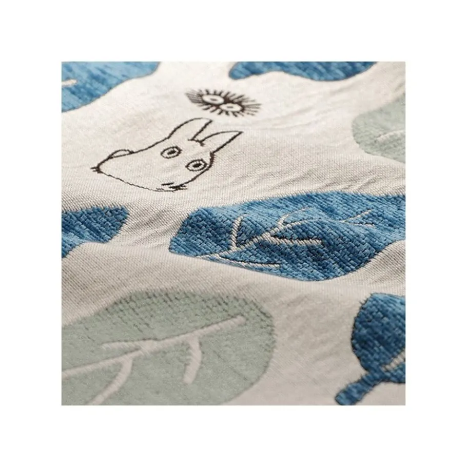 Maison Ghibli Cushion Big Totoro Blue & Green Leaves 45X45 Cm - My Neighbour Totoro Discount
