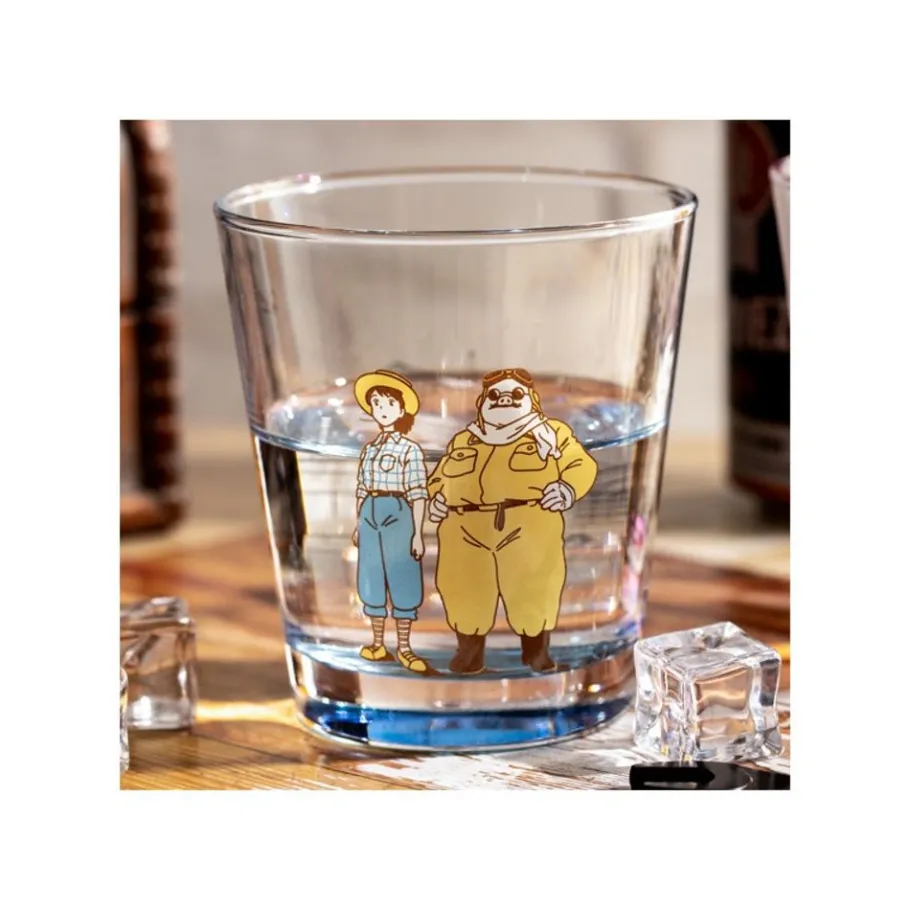 Maison Ghibli Decorated Glass Marco & Fio - Porco Rosso Sale