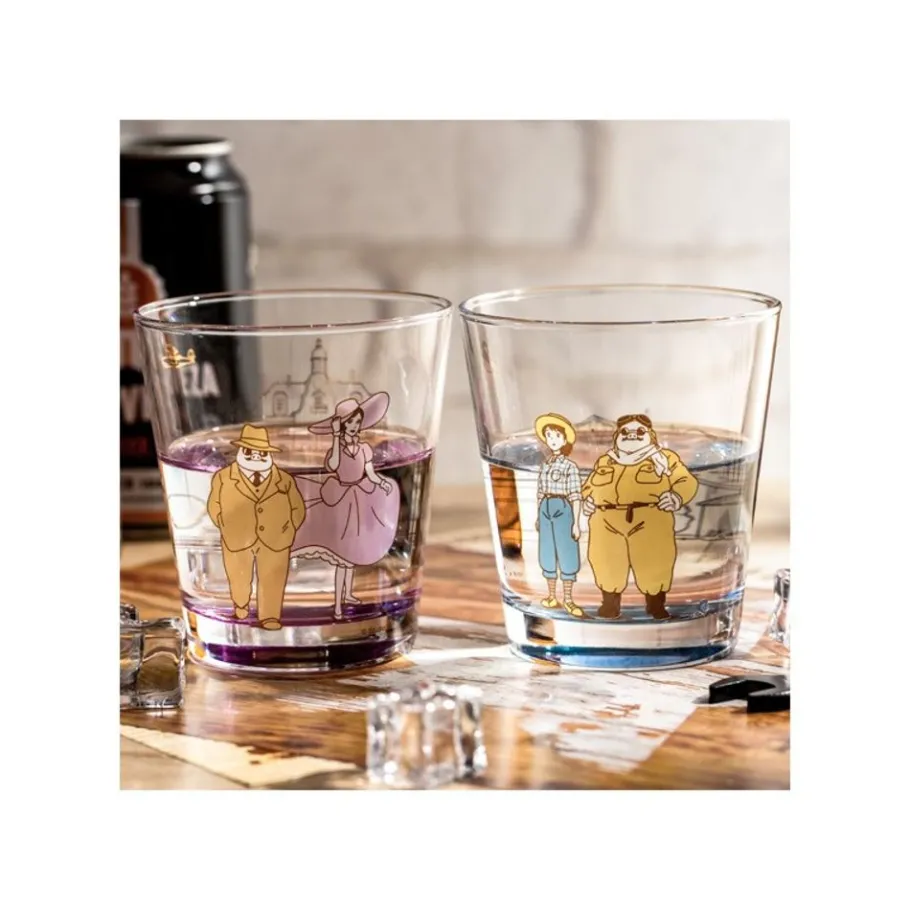 Maison Ghibli Decorated Glass Marco & Fio - Porco Rosso Sale