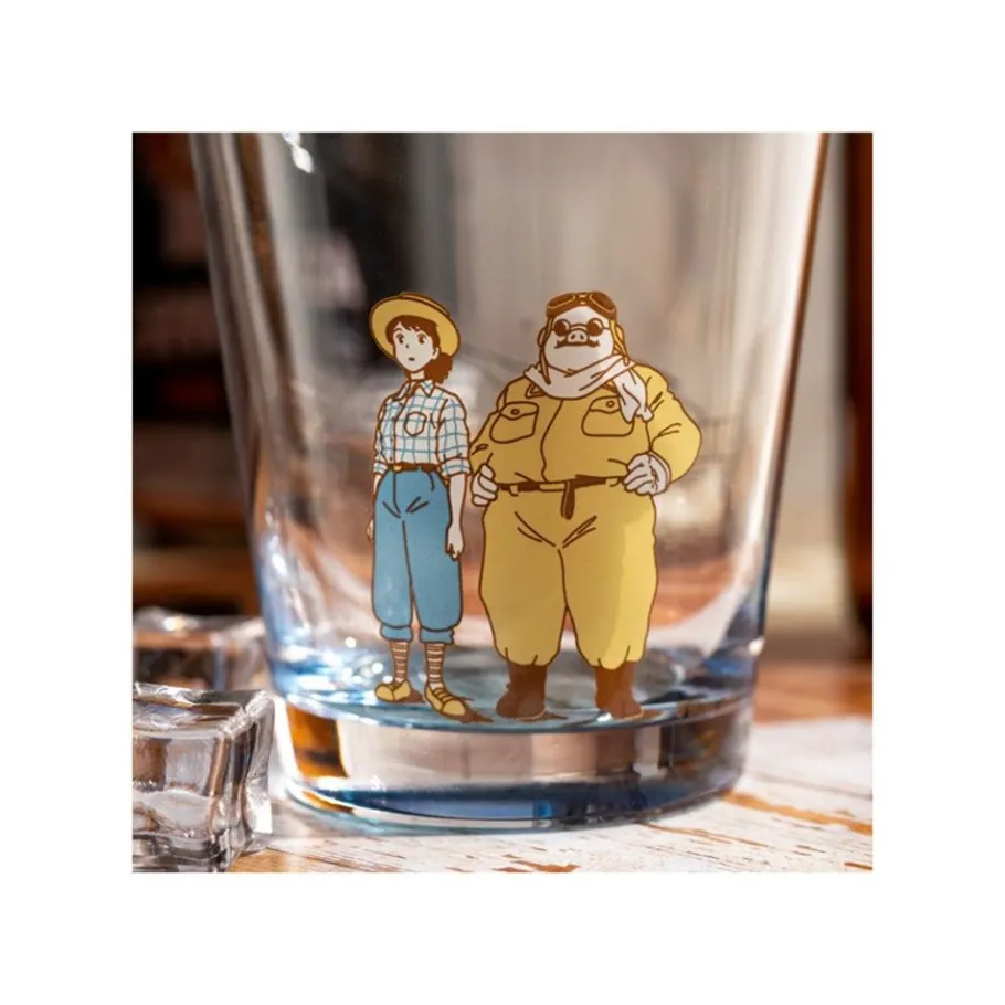 Maison Ghibli Decorated Glass Marco & Fio - Porco Rosso Sale