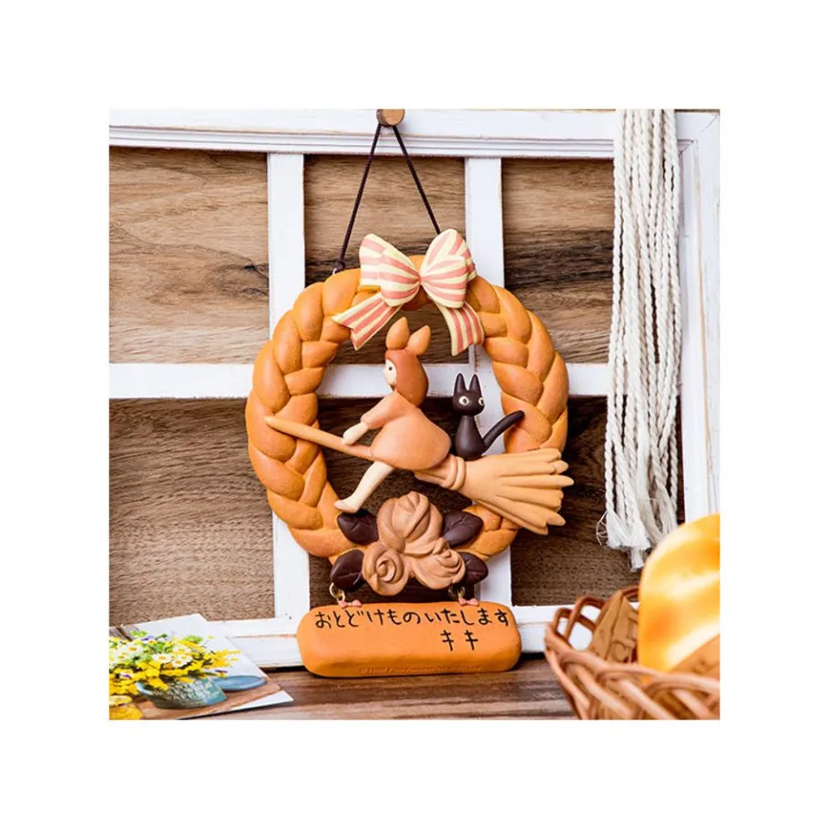 Maison Ghibli Decoration Kiki And Jiji Bread Wreath - Kiki'S Delivery Service