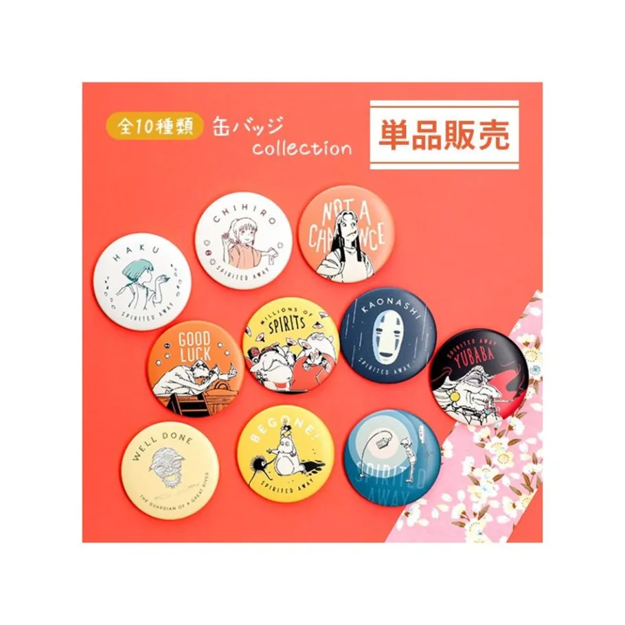 Maison Ghibli Display Of 10 Chihiro Anniversary Badges - Spirited Away Sale