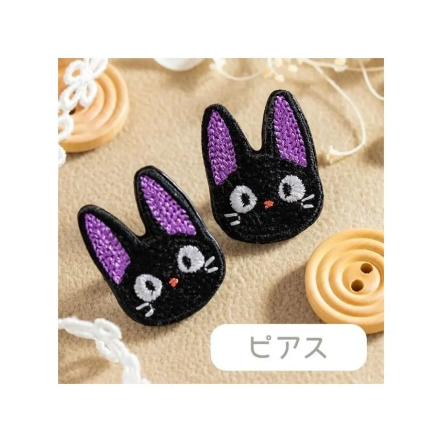Maison Ghibli Earrings Embroidery Serie Jiji - Kiki'S Delivery Service Best