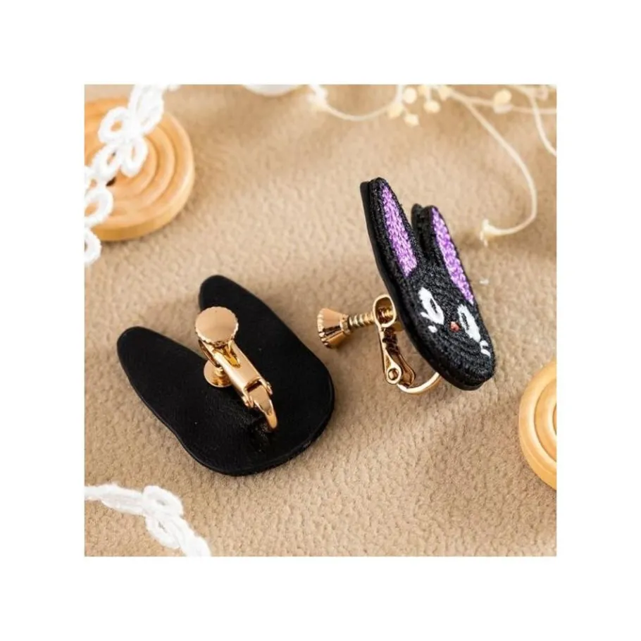 Maison Ghibli Earrings Embroidery Serie Jiji - Kiki'S Delivery Service Best