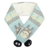 Maison Ghibli Echarpe A Pompons Hiver Bleu Mon Voisin Totoro Hot