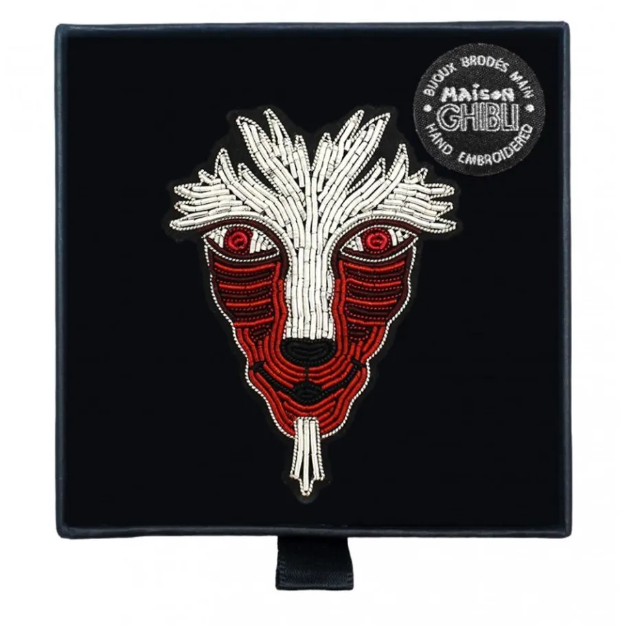 Maison Ghibli Embroidered Jewel Brooch Great Forest Spirit - Princess Mononoke Discount