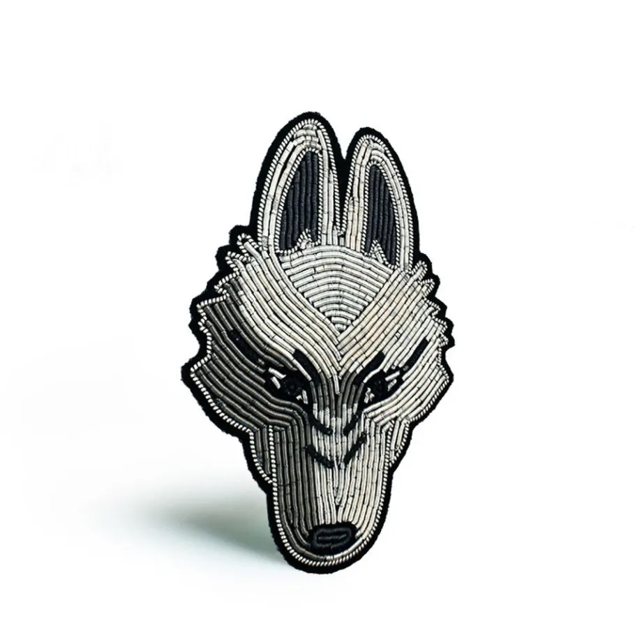 Maison Ghibli Embroidered Jewel Brooch Moro - Princess Mononoke Online