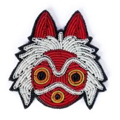 Maison Ghibli Embroidered Jewel Brooch San'S Mask - Princess Mononoke New