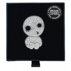 Maison Ghibli Embroidered Jewel Brooch Seated Kodama - Princess Mononoke Clearance
