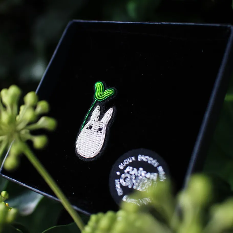 Maison Ghibli Embroidered Jewel Brooch Small Totoro - My Neighbor Totoro Online