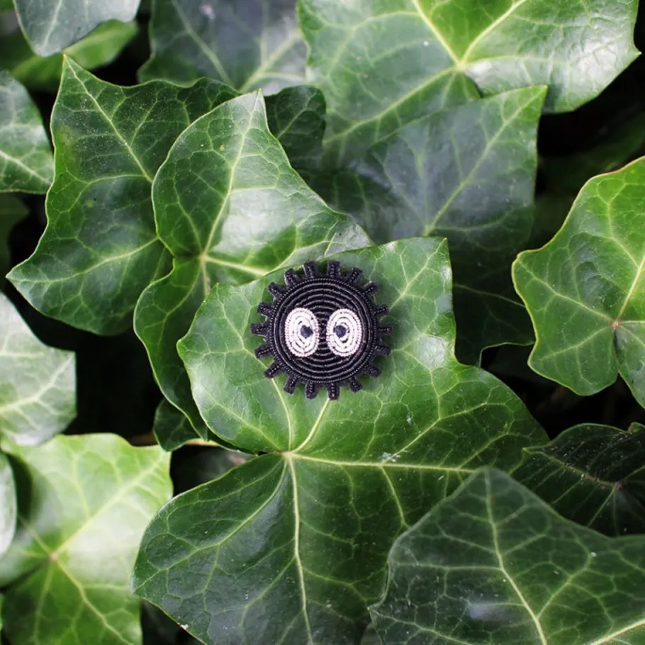 Maison Ghibli Embroidered Jewel Brooch Soot Sprite - My Neighbor Totoro New