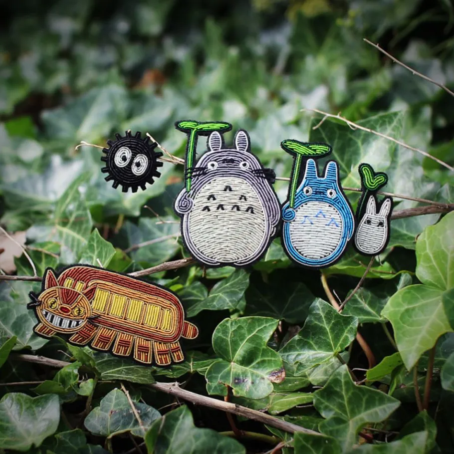 Maison Ghibli Embroidered Jewel Brooch Soot Sprite - My Neighbor Totoro New