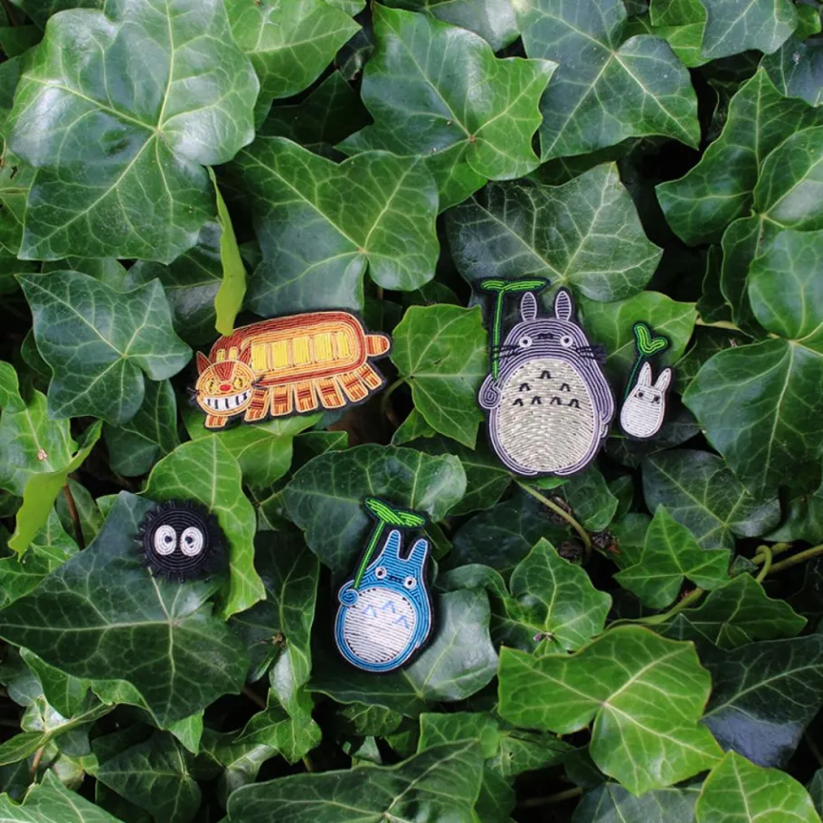 Maison Ghibli Embroidered Jewel Brooch Soot Sprite - My Neighbor Totoro New