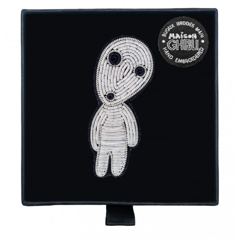 Maison Ghibli Embroidered Jewel Brooch Walking Kodama - Princess Mononoke New