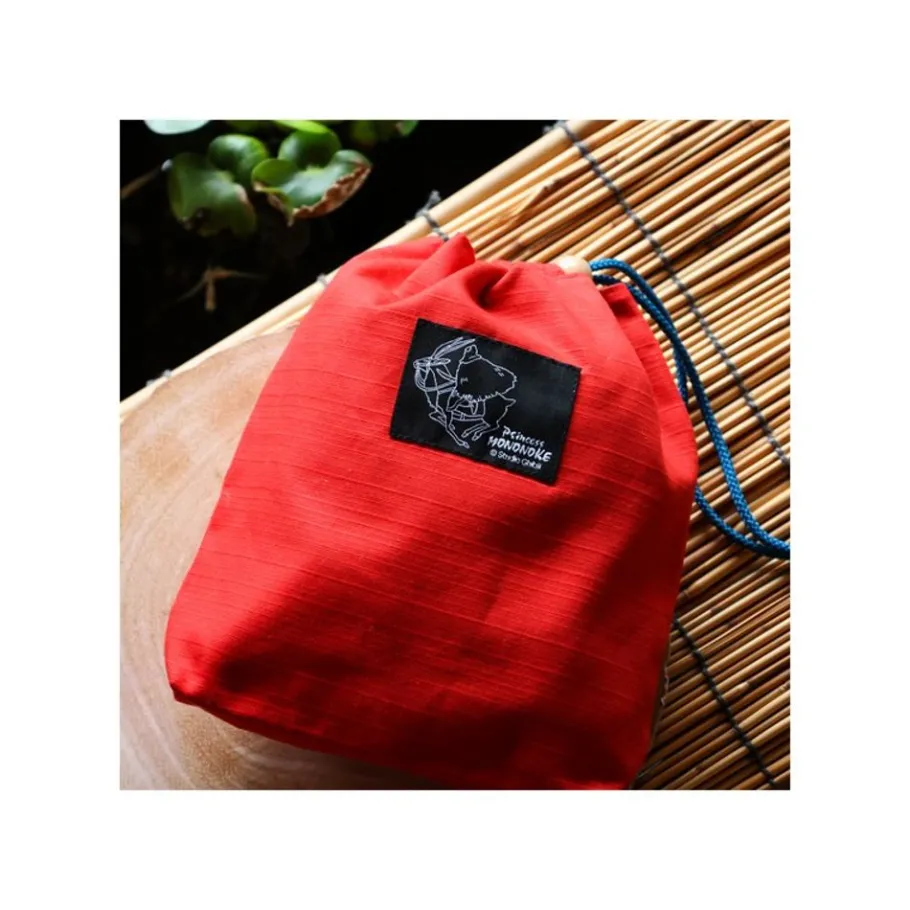 Maison Ghibli Embroidered Pouch With Cord Ashitaka - Princess Mononoke Hot