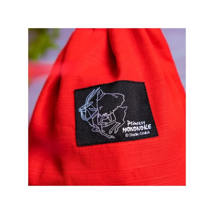 Maison Ghibli Embroidered Pouch With Cord Ashitaka - Princess Mononoke Hot