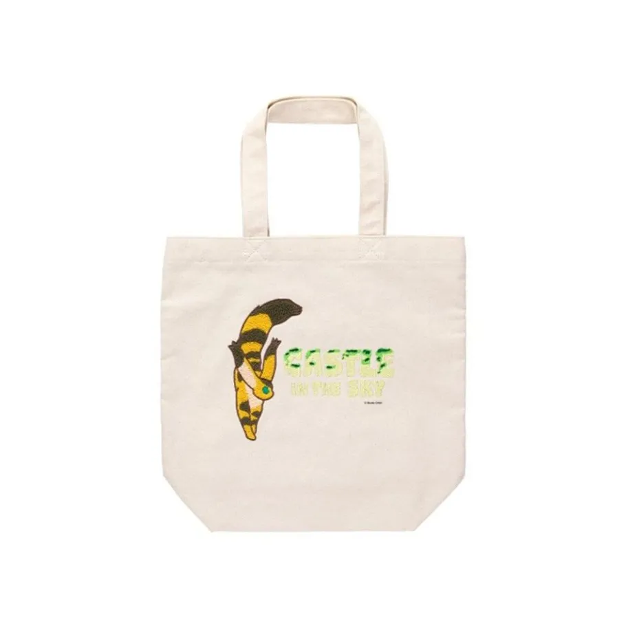Maison Ghibli Embroidery Canvas Tote Bag Silent World - Castle In The Sky
