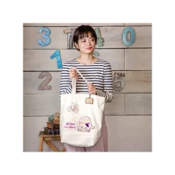 Maison Ghibli Embroidery Canvas Tote Bag The Path Of Twos - Whisper Of The Heart Outlet